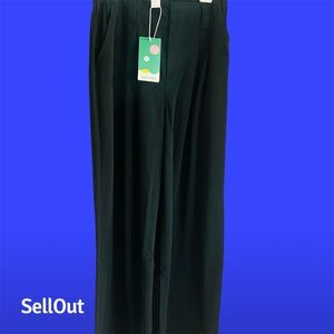 HALARA Women's XS Tall Black Wide-Leg High Waist Pants